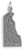 Image of Delaware State Charm 925 Sterling Silver