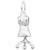 Image of Dress Form Charm (Choose Metal) by Rembrandt