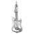 Image of Electric Guitar Charm 925 Sterling Silver