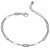 ELLE Jewelry - 6.75" + 1.25" Sterling Silver Paperclip Chain Bracelet