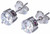 Image of ELLE Jewelry - Sterling Silver 6.25mm Round CZ Stud Earrings