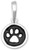 Image of Enamel Paw Print Charm 925 Sterling Silver Image of Enamel Paw Print Charm 925 Sterling Silver