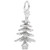 Image of Evergreen Tree Charm (Choose Metal) by Rembrandt