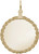 Image of Extra Large Twisted Rope Charm (Choose Metal) by Rembrandt