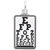 Image of Eye Chart Charm (Choose Metal) by Rembrandt