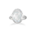 Image of Faceted Clear CZ Ring 925 Sterling Silver - LIMITED STOCK