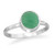 Image of Faceted Green Onyx Stackable Ring 925 Sterling Silver - LIMITED STOCK