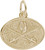 Image of Fencing Oval Charm (Choose Metal) by Rembrandt