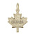 Flat Canada Maple Leaf Charm (Choose Metal) by Rembrandt