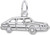 Image of Flat Classic Luxury Car Charm (Choose Metal) by Rembrandt