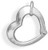 Image of Floating Heart Charm 925 Sterling Silver
