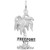 Image of Freeport Palm Tree Charm (Choose Metal) by Rembrandt