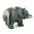Natural Untreated Nephrite Jade Grizzly Bear with Fish Figurine HNW-169