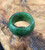 Natural Untreated Canadian Nephrite Jade Wide Solid Band Ring (FYR)