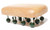 Image of Genuine Natural Nephrite Jade & Wood Beaded Massage Tool
