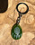 30mm Natural Untreated Nephrite Jade Bear Paw Keychain