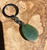 30mm Natural Untreated Nephrite Jade Bear Paw Keychain