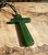 Natural Untreated Nephrite Jade Cross Pendant Necklace w/ Cord