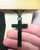 Natural Untreated Nephrite Jade Cross Pendant Necklace w/ Cord