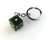 17mm Natural Untreated Nephrite Jade Dice Keychain