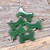 18mm Natural Untreated Nephrite Jade Dog Bone Charm