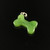 18mm Natural Untreated Nephrite Jade Dog Bone Charm