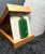 39mm Natural Untreated Nephrite Jade Dog Tag Pendant w/ Abalone Shell