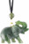 Genuine Natural Nephrite Jade Elephant w/ Trunk Up Good Luck Pendant