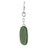 1.75" Natural Untreated Nephrite Jade Etched Wolf Keychain