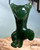 Natural Untreated Nephrite Jade Hanging Cat Necklace Adorable Kitty
