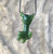 Natural Untreated Nephrite Jade Hanging Cat Necklace Adorable Kitty