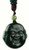 Image of Genuine Natural Nephrite Jade Happy Buddha Head Pendant on Cord Necklace