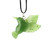 32mm Natural Untreated Nephrite Jade Hummingbird Pendant