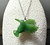 32mm Natural Untreated Nephrite Jade Hummingbird Pendant