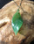 Natural Untreated Nephrite Jade Leaf Pendant Necklace (2337)