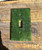 Natural Untreated Nephrite Jade Light Switch Plate - Traditional