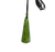 38mm Natural Untreated Nephrite Jade Long Slim Triangle Drop Pendant High Polish Finish