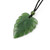 Natural Untreated Nephrite Jade Monstera Leaf Pendant Necklace on Cord