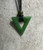 Natural Untreated Nephrite Jade Open Triangle Pendant Necklace on Cord