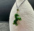 Natural Untreated Nephrite Jade Rearing Horse Pendant Necklace w/ Wax Cord