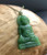 Genuine Natural Nephrite Jade Sitting Thai Buddha Pendant Necklace