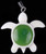 Image of Genuine Natural Nephrite Jade Turtle Design Pendant w/ Bone