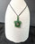 Natural Untreated Nephrite Jade Turtle Pendant Necklace w/ Abalone Shell
