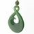 43.5mm Natural Untreated Nephrite Jade Twist Pendant