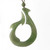 Image of Genuine Natural Polar Nephrite Jade Fish Hook Pendant