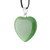 Natural Untreated Nephrite Jade Heart Pendant with Sterling Silver Bail