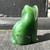 Natural Untreated Nephrite Jade Sitting Cat Figurine