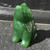 Natural Untreated Nephrite Jade Sitting Cat Figurine