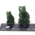 Natural Untreated Nephrite Jade Sitting Cat Figurine