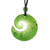 Image of Genuine Nephrite Jade Swirl Pendant (HNW-0553)